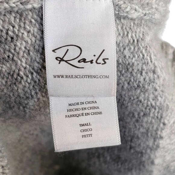 Rails Light Grey Ruffle Frill Sweater Sz S - Picture 7 of 11